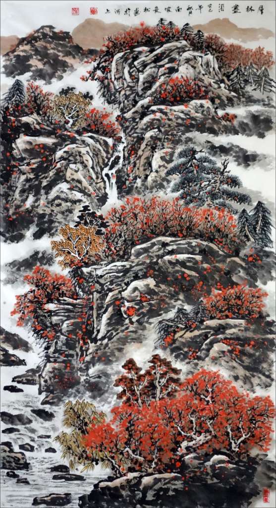 层林尽染180cmx90cm