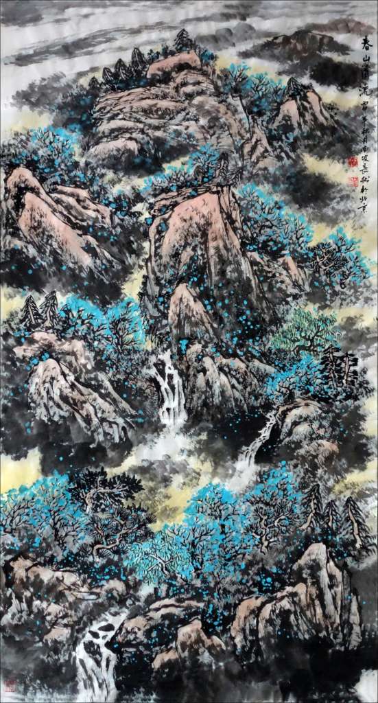 春山清流180cmx90cm