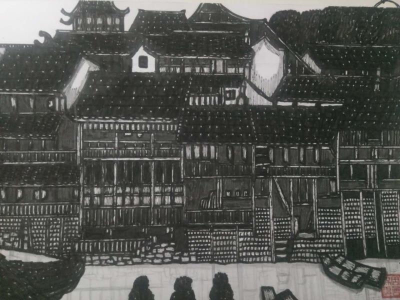 湖南古镇尺寸30和20cm