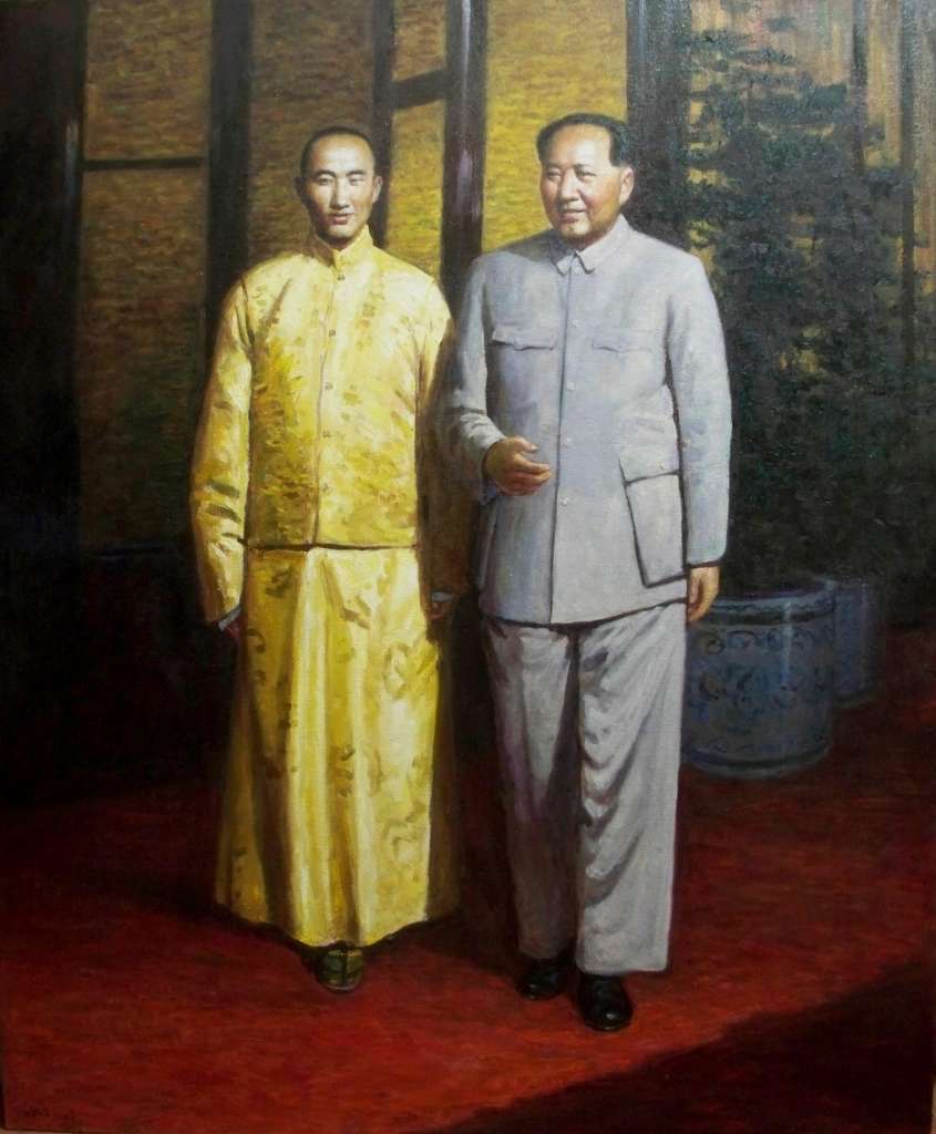 毛主席接见班禅·额尔德尼(200cm×166cm)